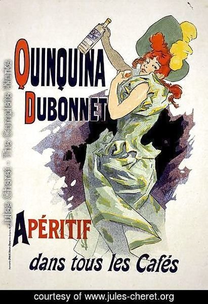 Jules Cheret - Reproduction of a poster advertising 'Quinquina Dubonnet', 1895