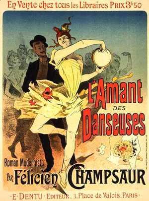 Reproduction of a poster advertising 'The Lover of Dancers', 1888