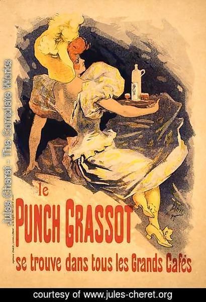 Reproduction of a poster advertising 'Punch Grassot', 1895