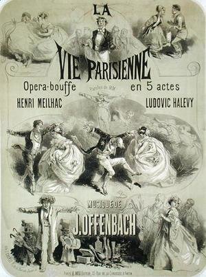 Jules Cheret - Poster advertising 'La Vie Parisienne', an operetta by Jacques Offenbach (1819-90) 1886
