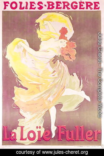 Jules Cheret - Poster advertising Loie Fuller (1862-1928) at the Folies Bergeres, 1897