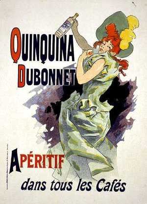 Jules Cheret - Reproduction of a poster advertising 'Quinquina Dubonnet', 1895