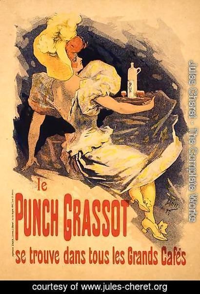 Jules Cheret - Reproduction of a poster advertising 'Punch Grassot', 1895