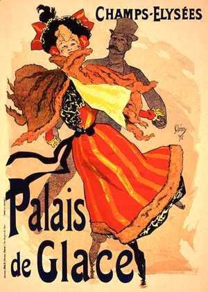 Jules Cheret - Reproduction of a poster advertising the 'Palais de Glace', Champs Elysees, Paris, 1896