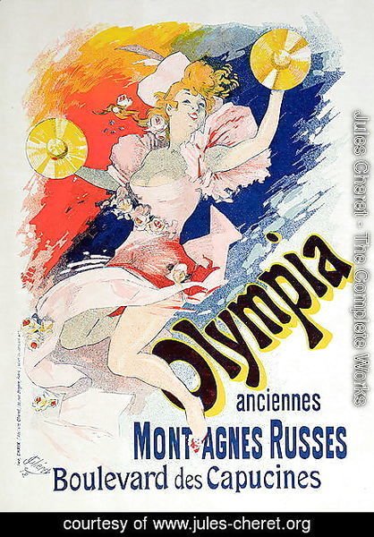 Jules Cheret - Poster advertising 'Olympia', Boulevard des Capucines, 1892
