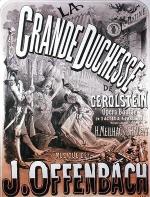 Poster for 'La Grande Duchesse de Gerolstein' by Jacques Offenbach (1819-90)