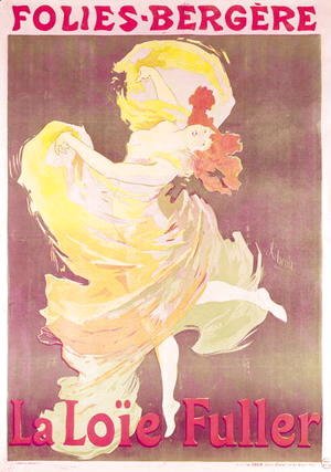 Jules Cheret - Poster advertising Loie Fuller (1862-1928) at the Folies Bergeres, 1897