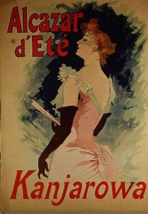 Poster advertising "Alcazar d'Ete" starring Kanjarowa