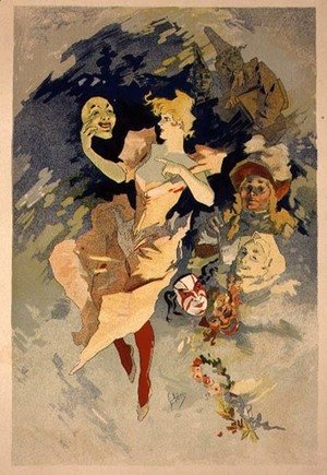 Jules Cheret - Reproduction of 'La Danse', 1891