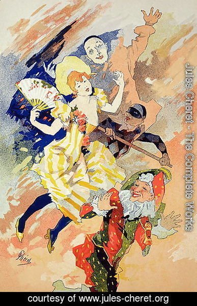 Reproduction of a poster for a pantomime, 1891