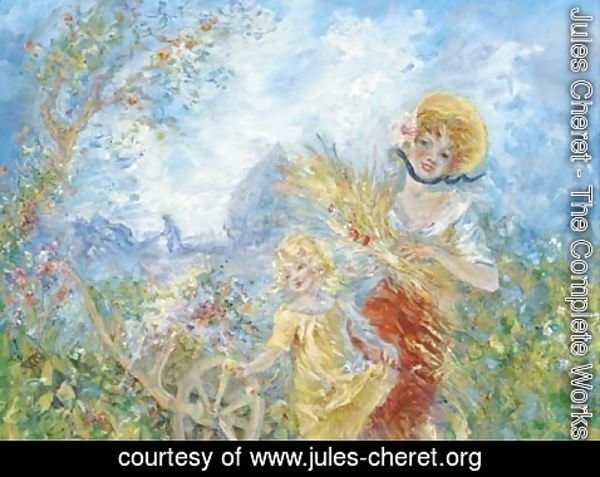 Jules Cheret - Dans le jardin