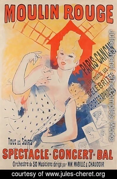 Jules Cheret - Moulin Rouge, Paris, Cancan
